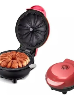 Máquina Compacta Antiaderente para Bolos Mini