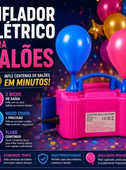 Bomba Inflador Elétrica para Balões 110V