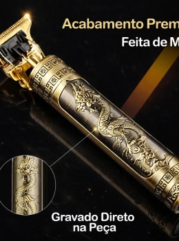 Máquina Cortar Cabelo e Aparador Barba Profissional