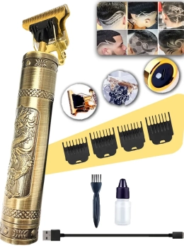 Máquina Cortar Cabelo e Aparador Barba Profissional
