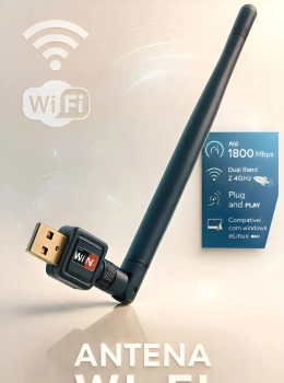 Adaptador USB Wi-Fi Dual Band 1200Mbps