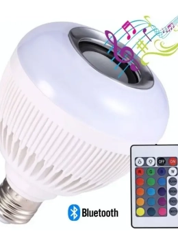Lâmpada Musical Bluetooth LED RGB Controle
