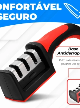 Afiador Profissional 3 em 1 Facas e Tesouras