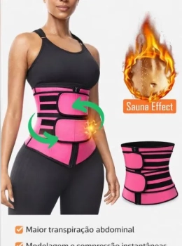 Cinta Emagrecedora Efeito Sauna Queima Gordura