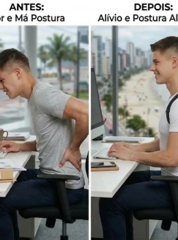 Corretor Postural Ajustável para Ombros e Costas