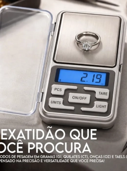 Mini Balança Digital Portátil 0,01g Precisão