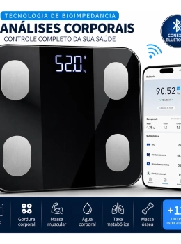 Balança Digital Corporal Bluetooth Bioimpedância