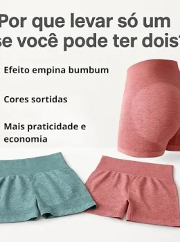 Modelador Empina Bumbum Cintura Alta Dry Fit