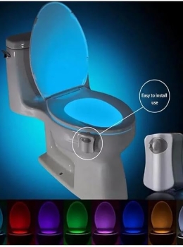 Luminária LED Sensor para Vaso Sanitário 8 Cores
