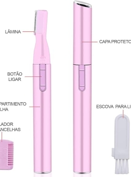 Depilador Elétrico Caneta para Buço e Sobrancelha