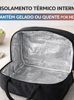Lancheira Térmica Fitness Reutilizável Anti Vazamento