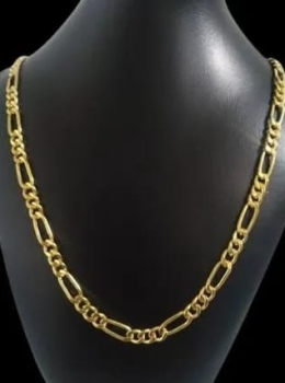 Corrente 3x1 Banhada Ouro 18k 70cm