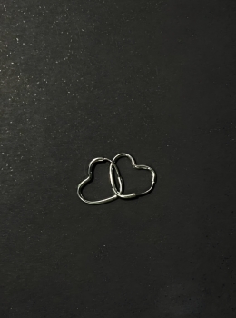 Brinco Argola Coração 
