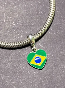 Berloque Coração do Brasil 