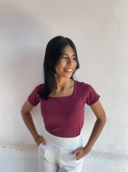 Blusa em poliamida