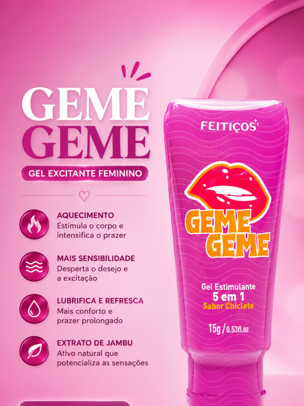 Geme Geme Gel Excitante Feminino 15G Feitiços