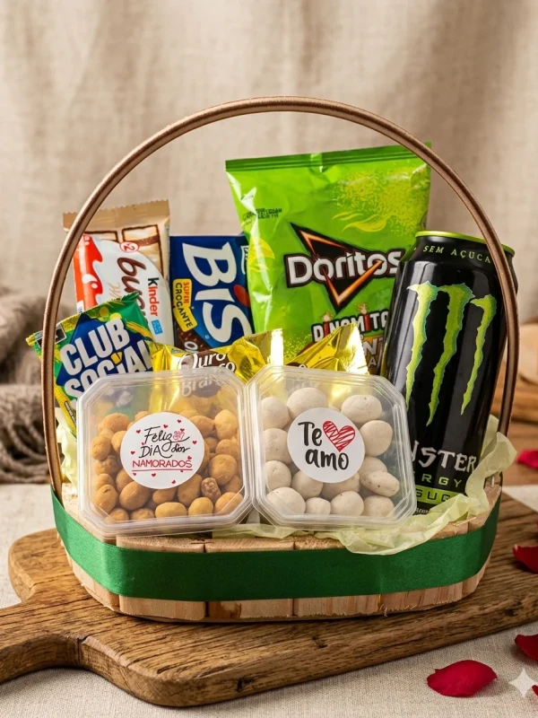 Cesta Petisco Gourmet para Presentes