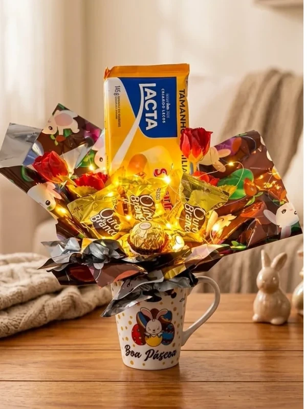 Buquê na caneca