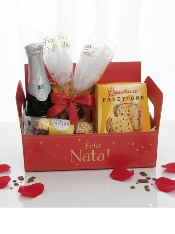 Cesta de Natal com Panetone