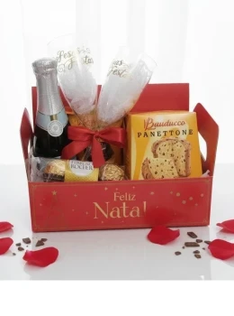 Cesta de Natal com Panetone