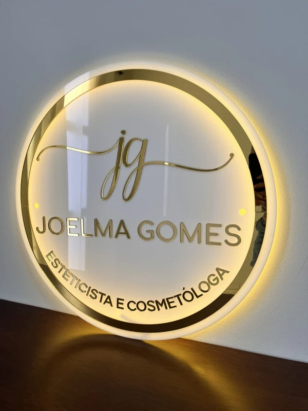 LOGO PLACA LED REDONDA/QUADRADA - foto 3 de 5