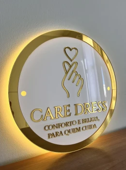 LOGO PLACA LED REDONDA/QUADRADA - foto 4 de 5
