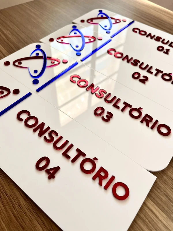 PLACA IDENTIFICAÇÃO PORTA