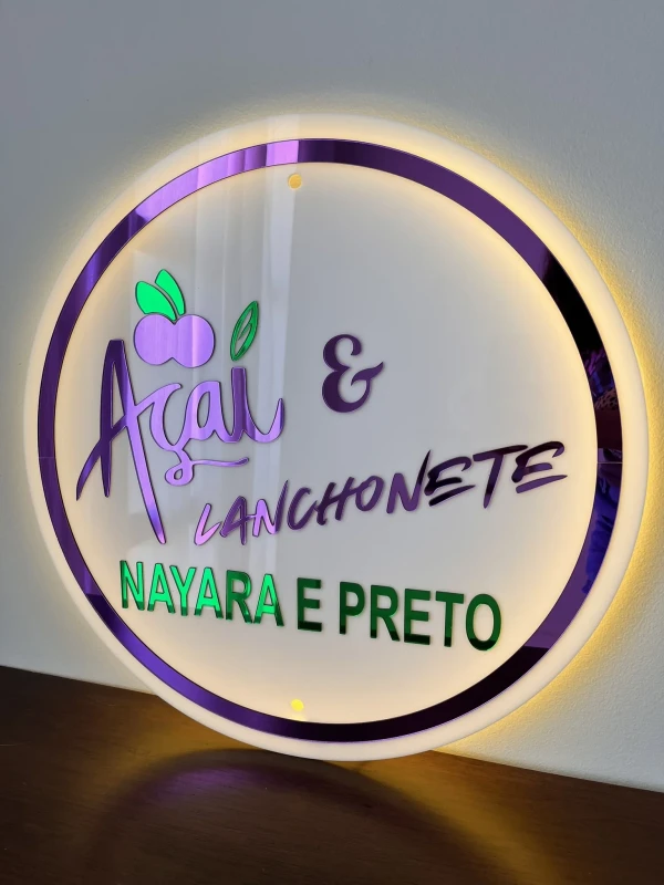 LOGO PLACA LED 50X50CM