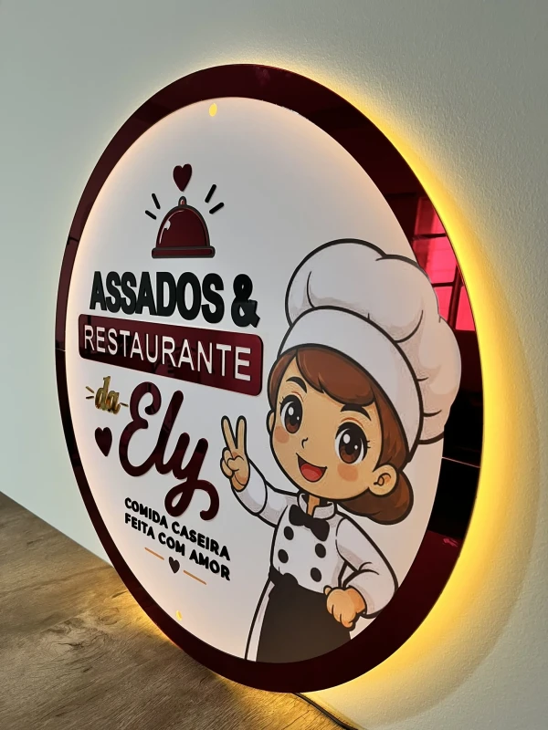 LOGO PLACA LED 70X70CM - foto 5 de 5
