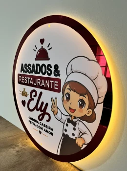LOGO PLACA LED 70X70CM - foto 5 de 5