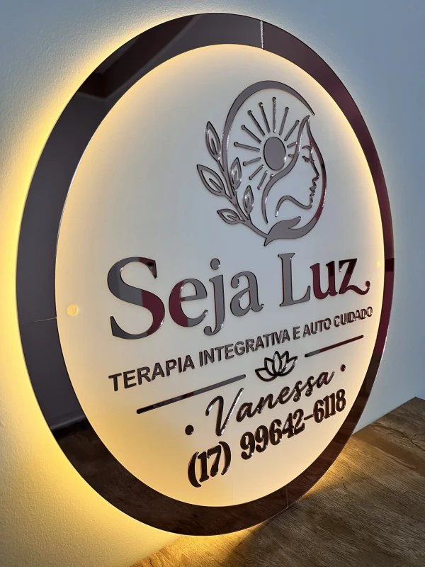 LOGO PLACA LED 70X70CM - foto 3 de 5