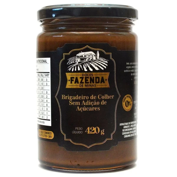 Brigadeiro de Colher Zero Açúcar Fazenda de Minas Gerais