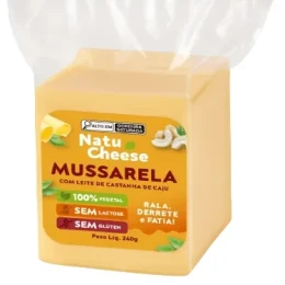 MUSSARELA COM LEITE DE CASTANHA CAJU VEGETAL 240g