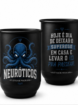 KIT CANECA + TIRANTE: PSICOLOGIA - ATLÉTICA NEURÓTICOS