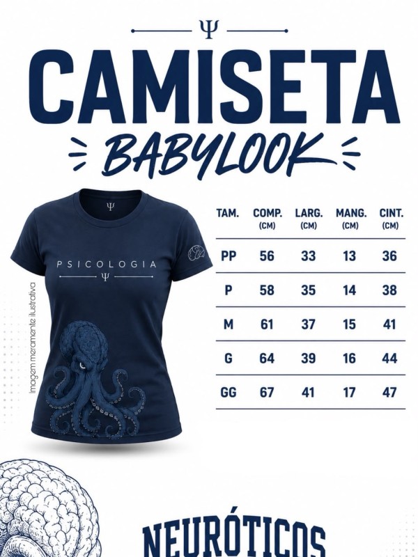 CAMISETA: PSICOLOGIA - NEURÓTICOS