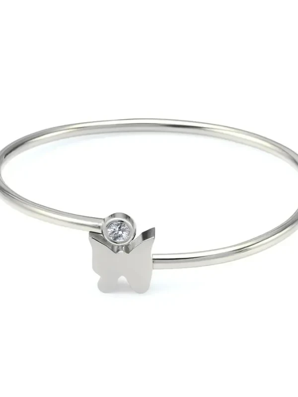 Bracelete Borboleta lisa C/ Ponto Luz