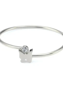 Bracelete Borboleta lisa C/ Ponto Luz