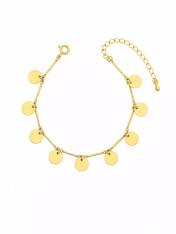 Pulseira medalhas Antonella - Ouro