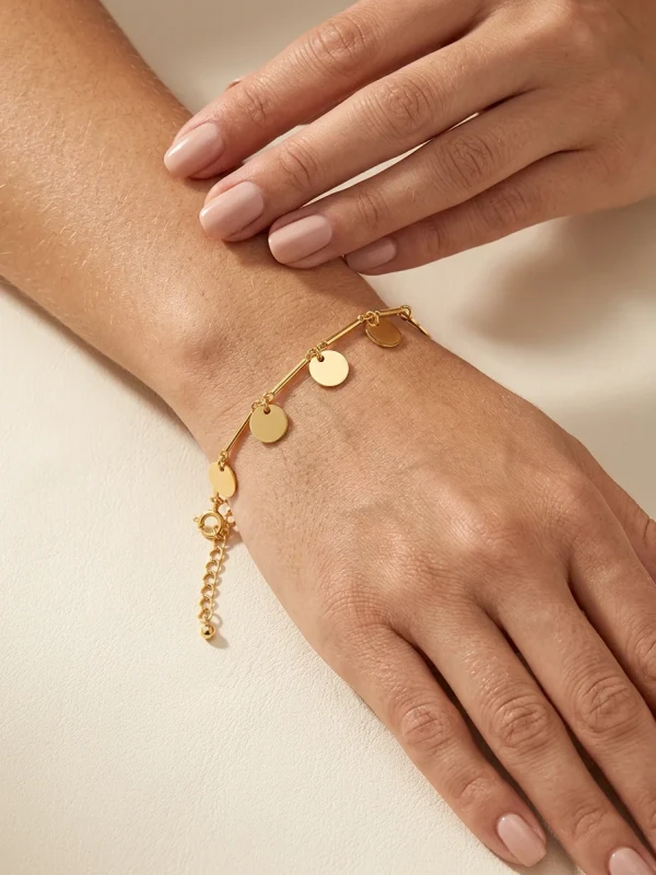 Pulseira medalhas Antonella - Ouro