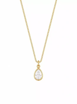 Colar ponto de luz gota - Ouro