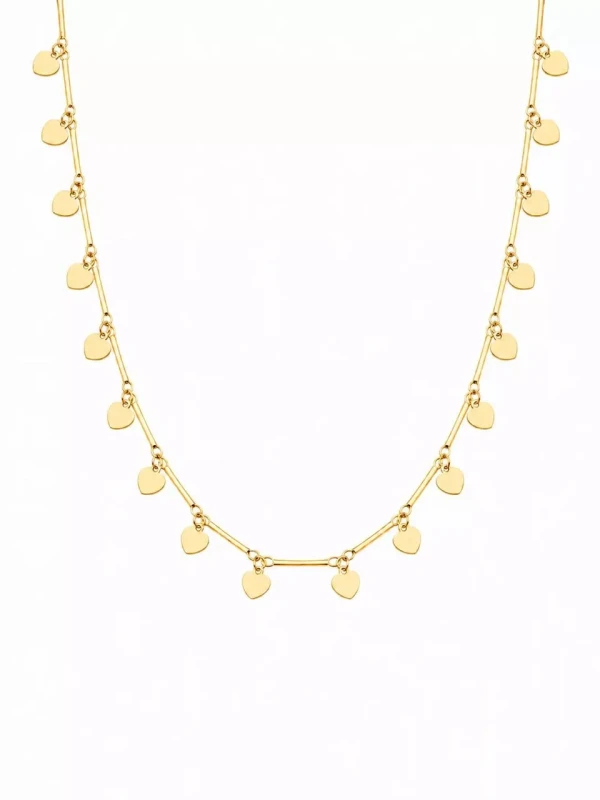 Chocker palitinhos corações - Ouros