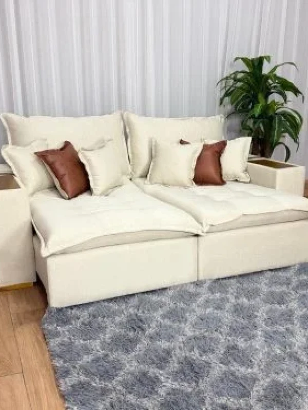 Sofá Cama Retrátil Reclinável Gabriella 2,10m