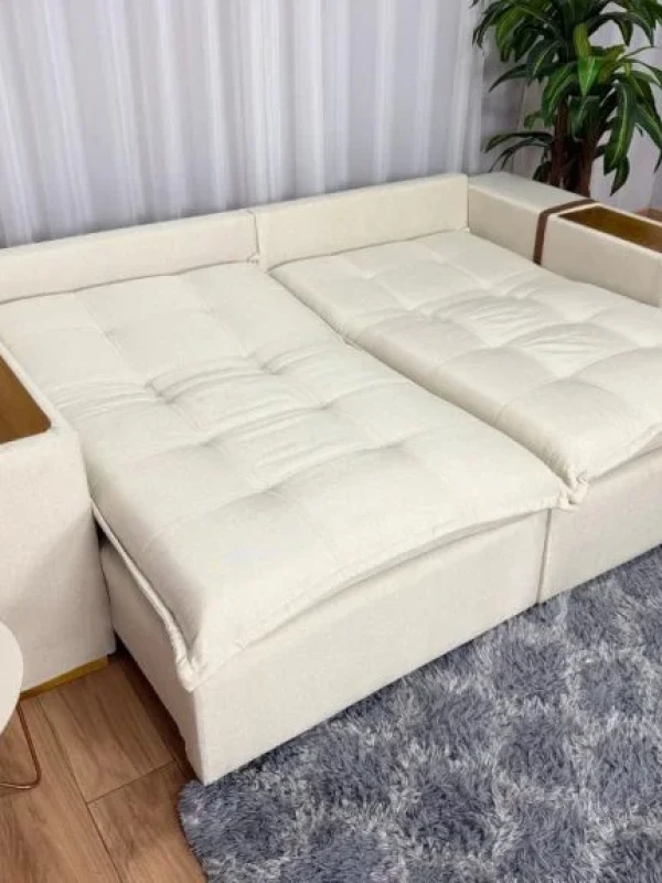 Sofá Cama Retrátil Reclinável Gabriella 2,30m