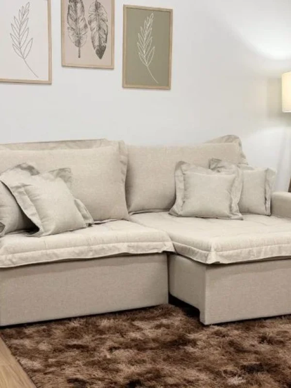 Sofá Cama Retrátil Reclinável Bolt 2.40m Mod.100