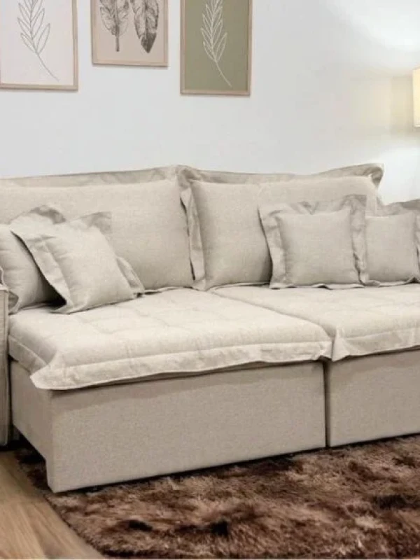 Sofá Cama Retrátil Reclinável Bolt 2.40m Mod.100
