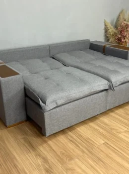 Sofá Cama Retrátil Reclinável Gabriella 2,50m