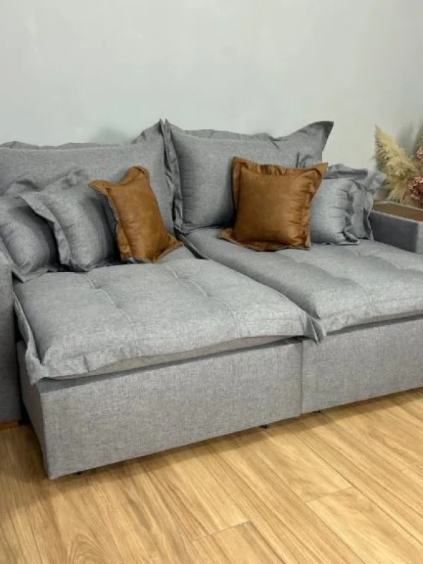 Sofá Cama Retrátil Reclinável Gabriella 2,50m