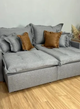 Sofá Cama Retrátil Reclinável Gabriella 2,50m