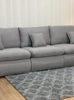 Sofá Cama Retrátil Reclinável Amaranto 2.70m 3 Modulos 80 – Innove
