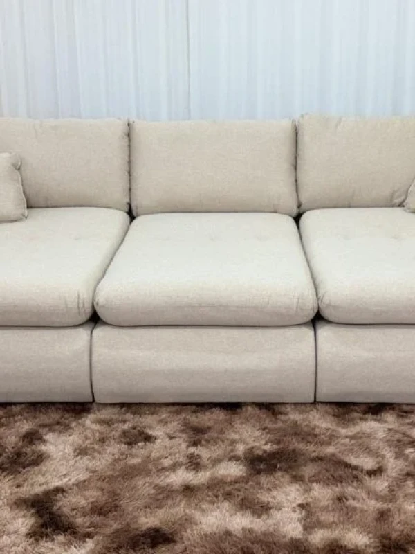 Sofá Cama Retrátil Reclinável Amaranto 2.70m 3 Modulos 80 – Innove